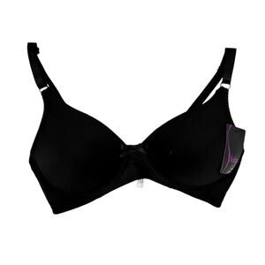Sofra Bra 34B Padded T-Shirt Bra Black BR4230N